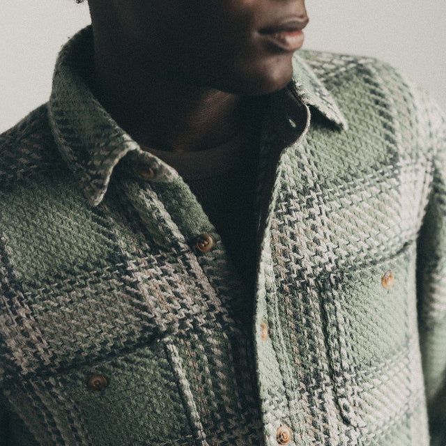 The Cutter Overshirt | Sage Plaid
