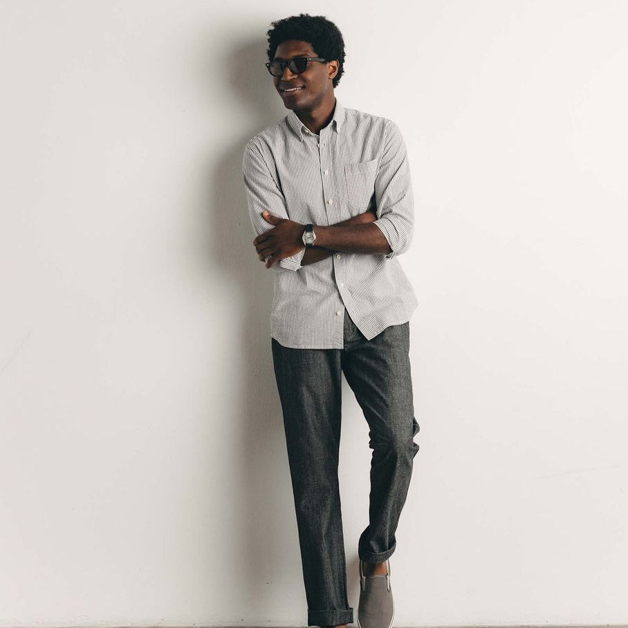 The Jack | Navy Stripe Seersucker