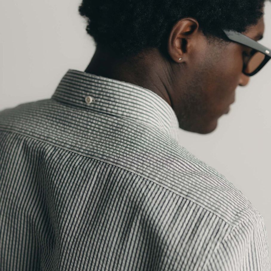The Jack | Navy Stripe Seersucker