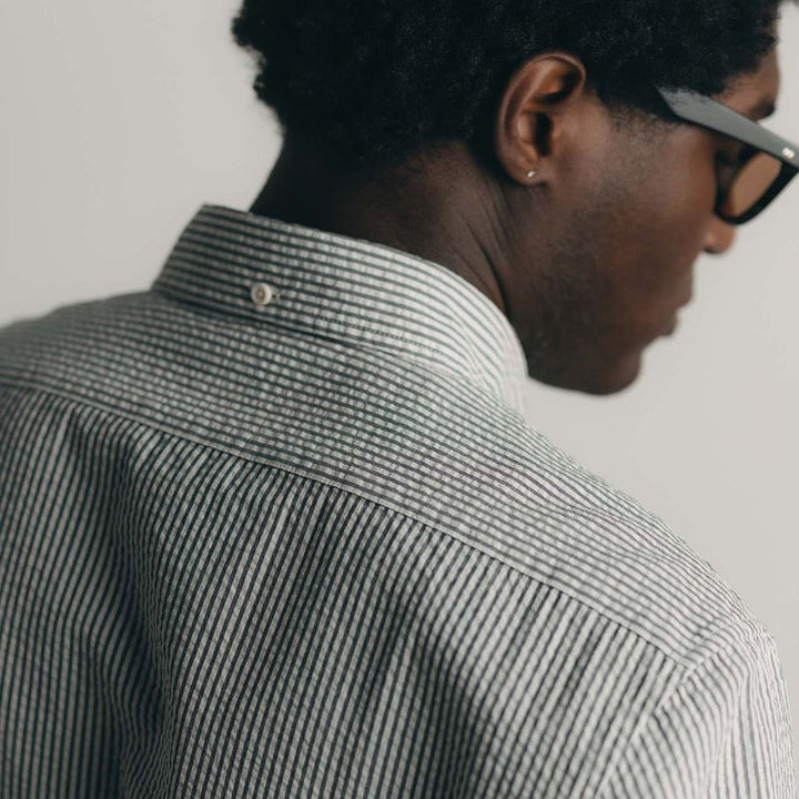 The Jack | Navy Stripe Seersucker