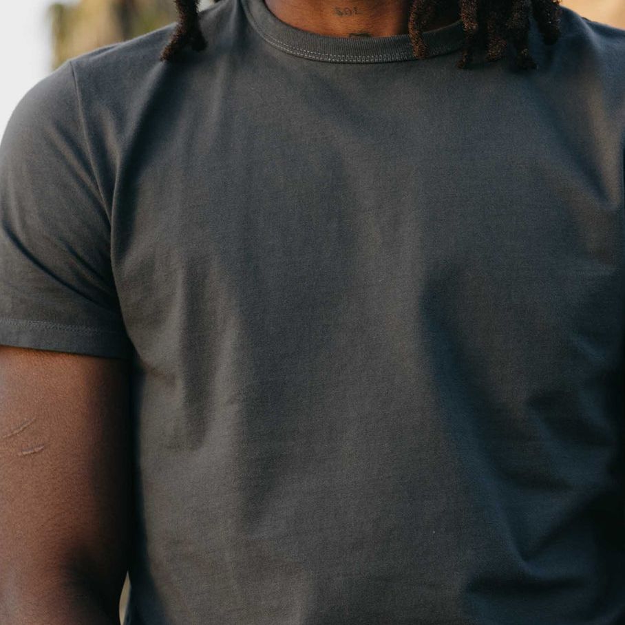 The Organic Cotton Tee | Faded Black