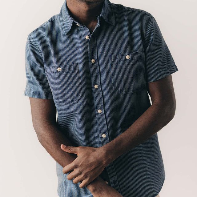 The Short Sleeve Utility Shirt | Roped Indigo