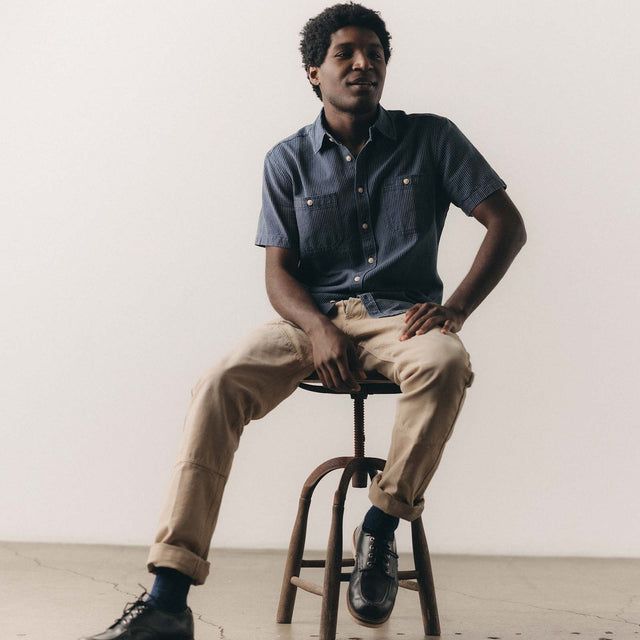 The Short Sleeve Utility Shirt | Roped Indigo