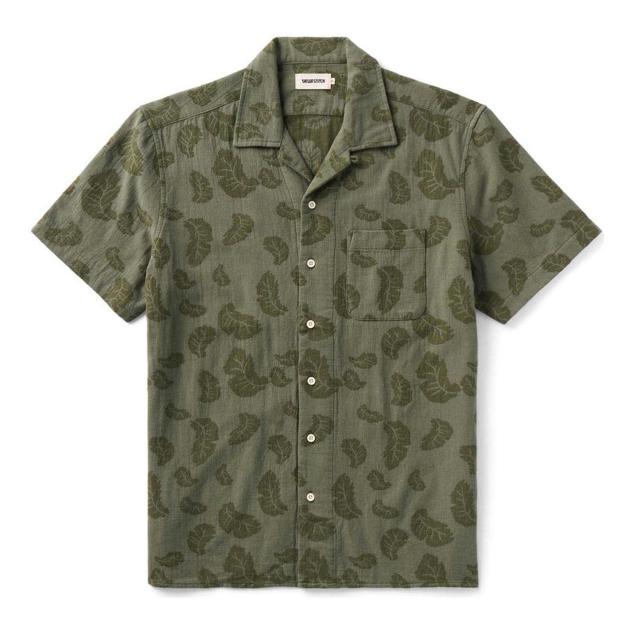 The Hawthorne Shirt | Burnt Olive Floral Jacquard