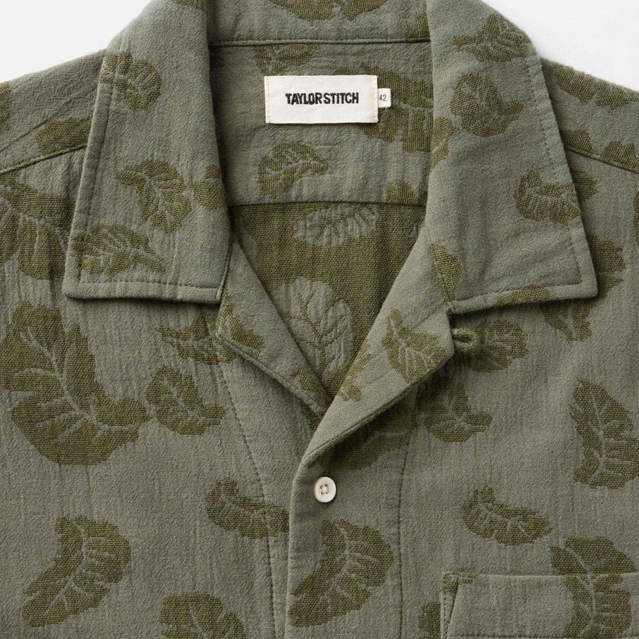 The Hawthorne Shirt | Burnt Olive Floral Jacquard