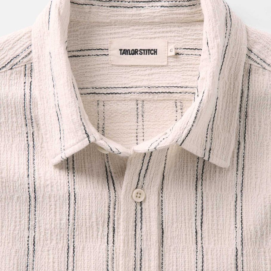 The Short Sleeve California | Tide Stripe Hacci