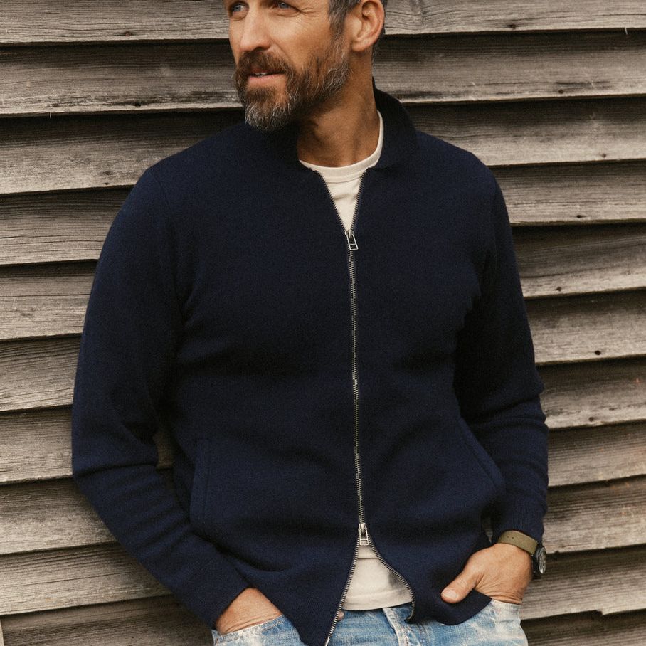The Portola Sweater Jacket | Midnight Merino
