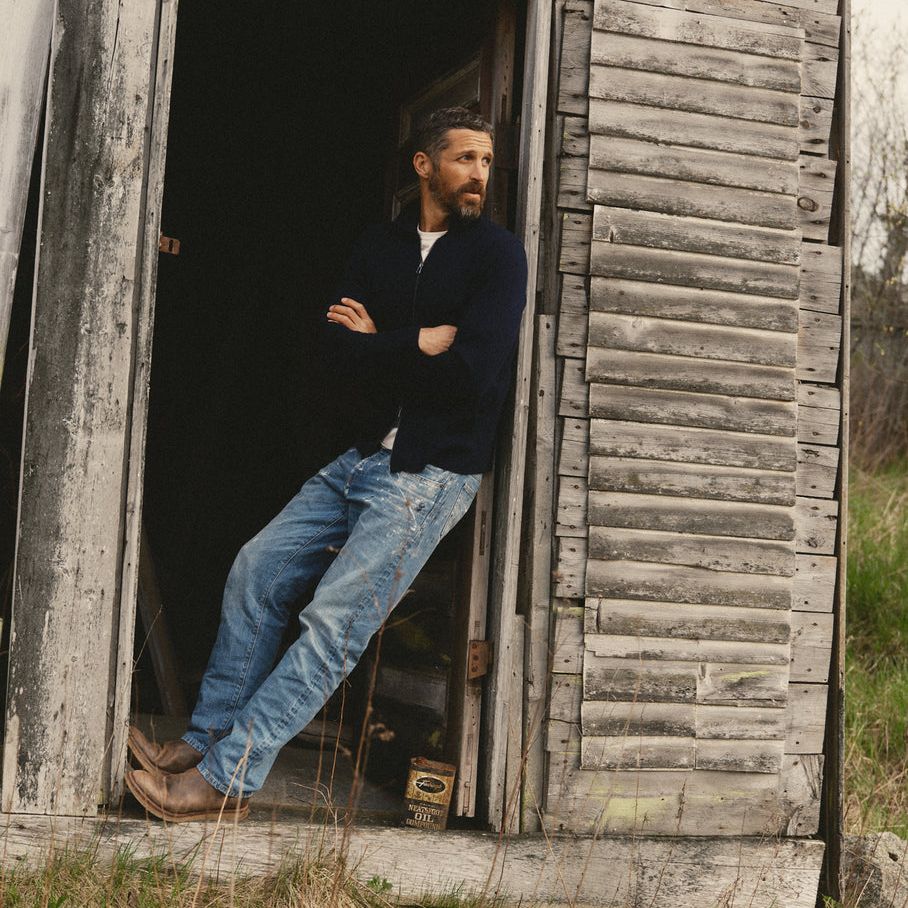 The Portola Sweater Jacket | Midnight Merino