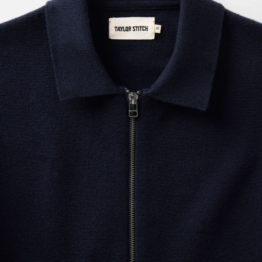 The Portola Sweater Jacket | Midnight Merino