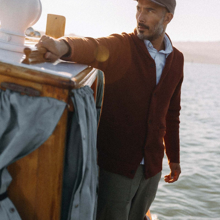 The Crawford Crew Sweater | Rust