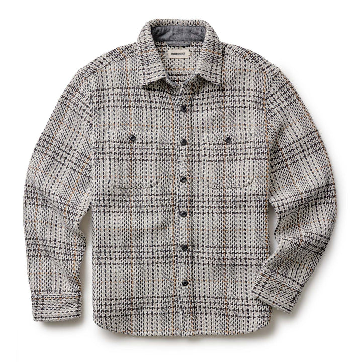The Cutter Overshirt | Stone Plaid