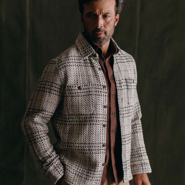 The Cutter Overshirt | Stone Plaid