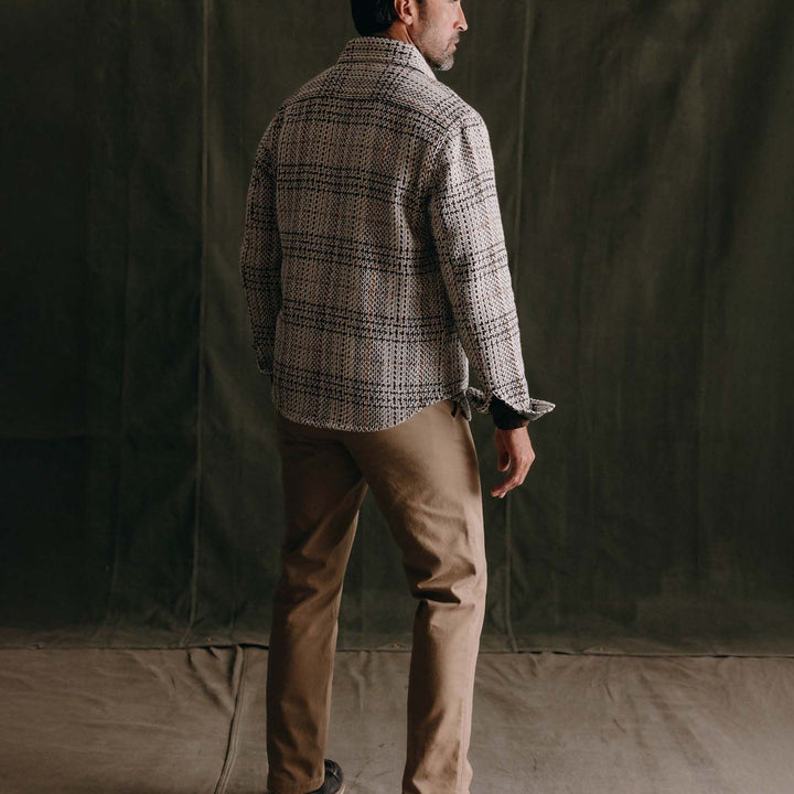 The Cutter Overshirt | Stone Plaid