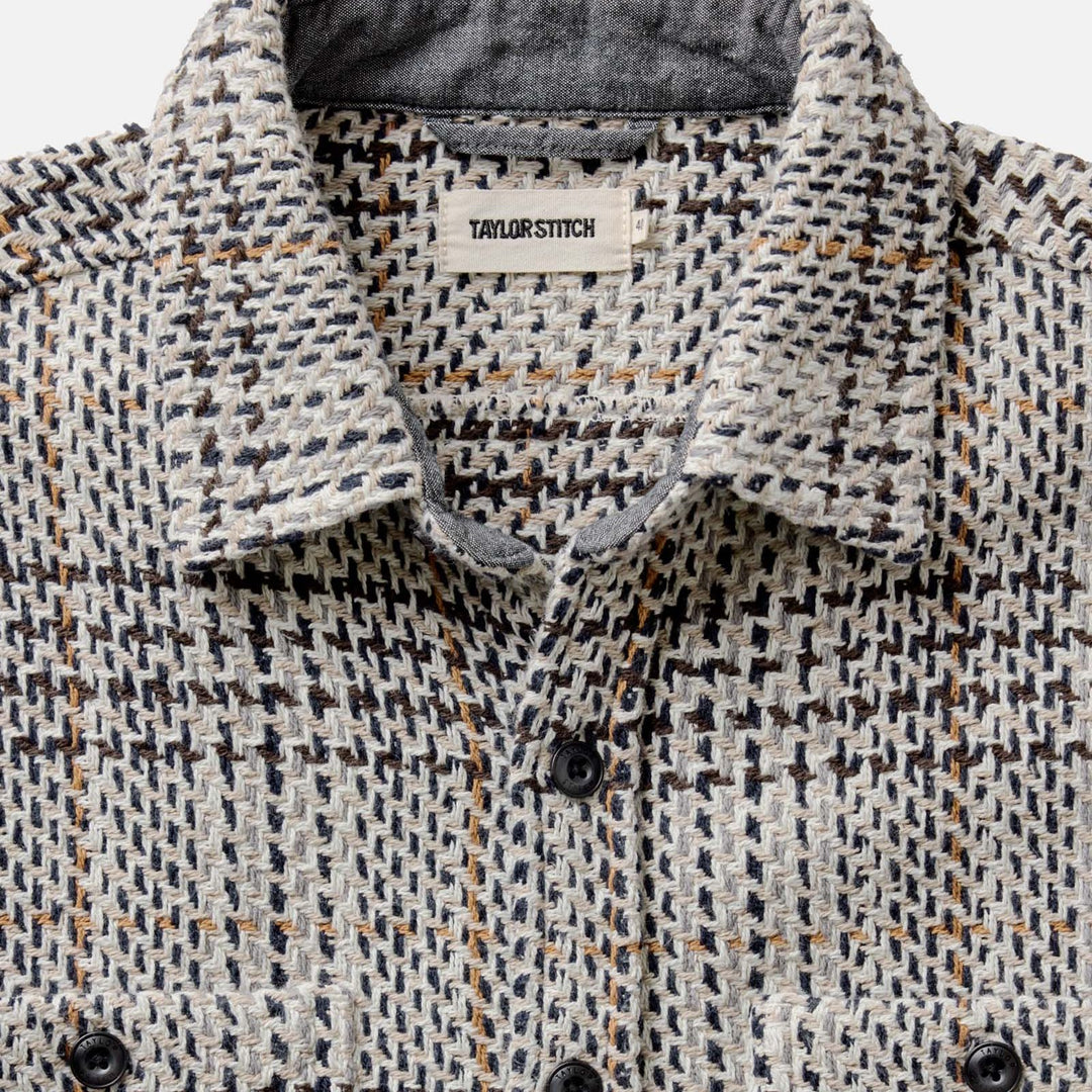 The Cutter Overshirt | Stone Plaid