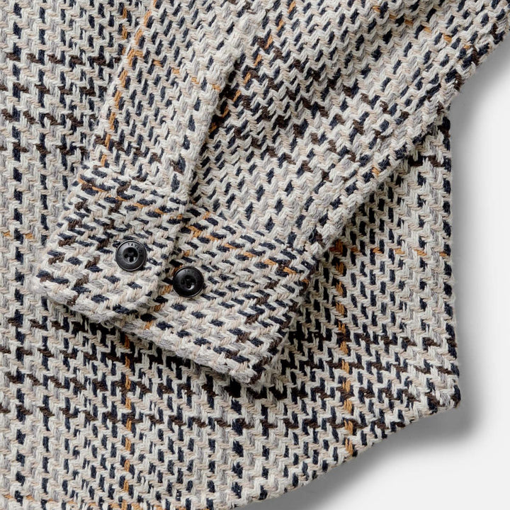 The Cutter Overshirt | Stone Plaid
