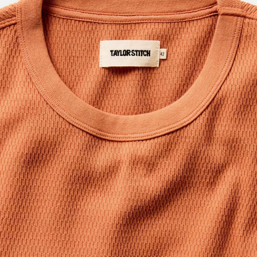 The Organic Cotton Crew | Summit Orange Waffle