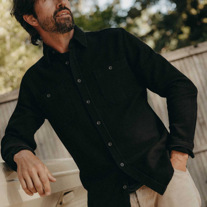The Utility Shirt | Black Indigo Sashiko
