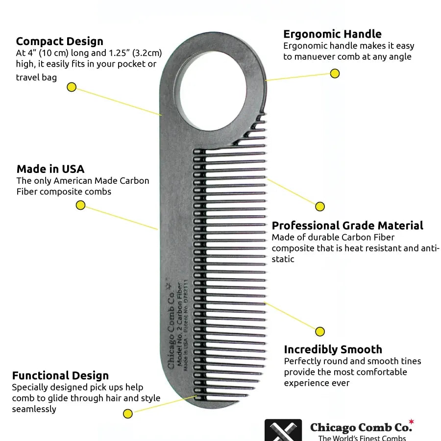 No. 2 Carbon Fiber Comb