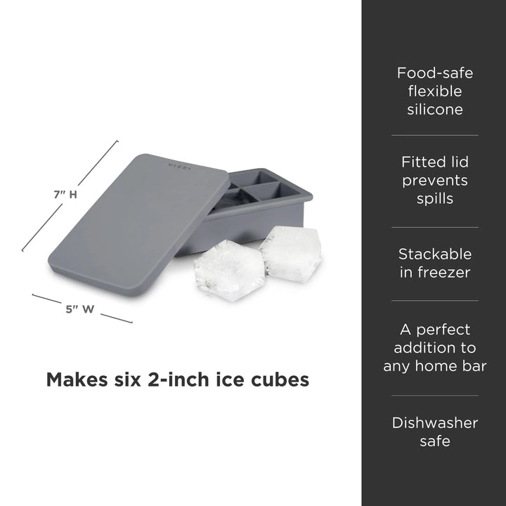 2" Whiskey Ice Cube Tray w/ Lid