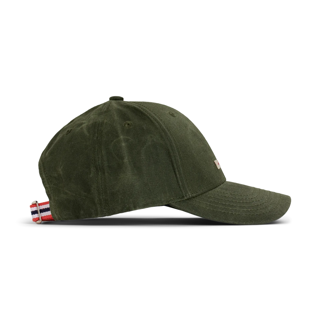 Waxed Cotton Cap | Olive