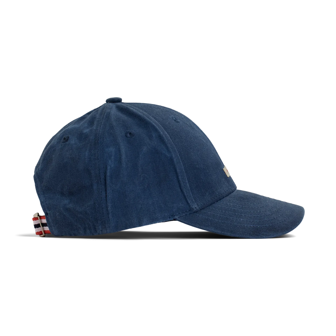 Waxed Cotton Cap | Faded Navy