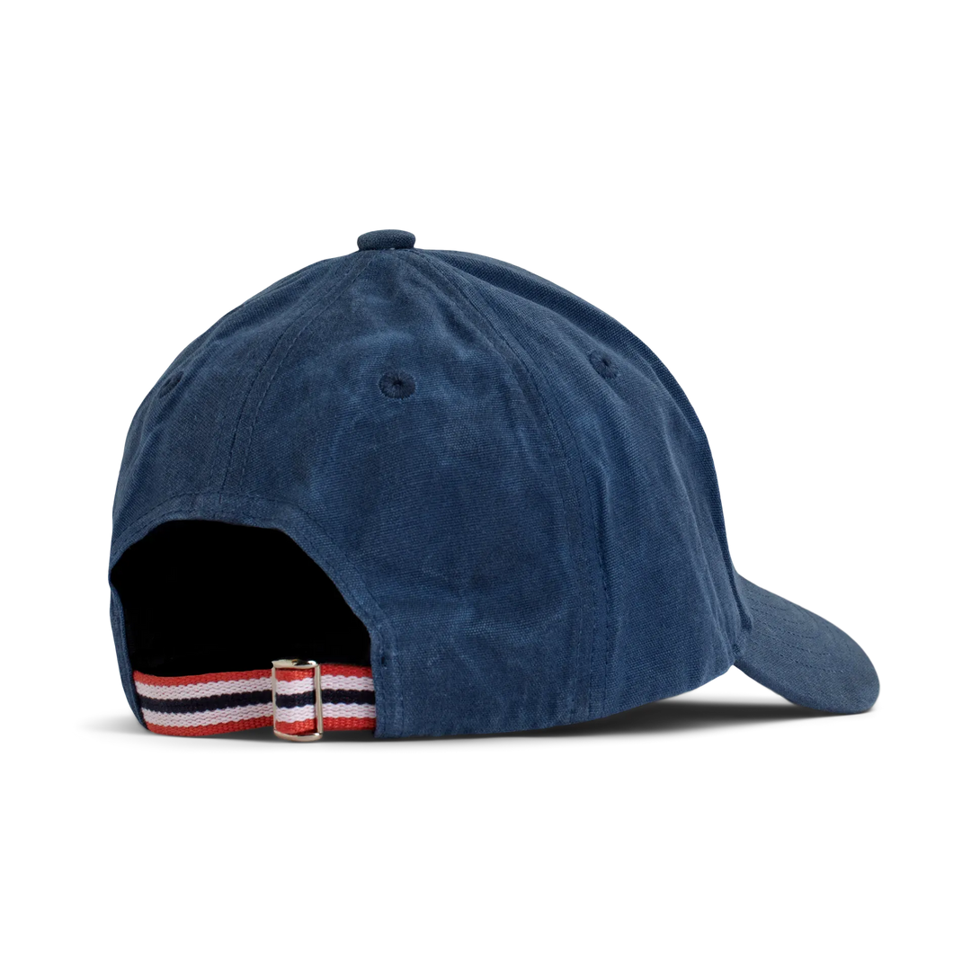 Waxed Cotton Cap | Faded Navy