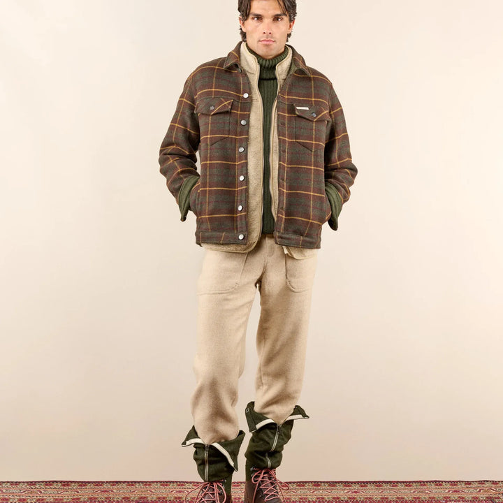 Wool Jacket Unisex | Hunter Brown Checks