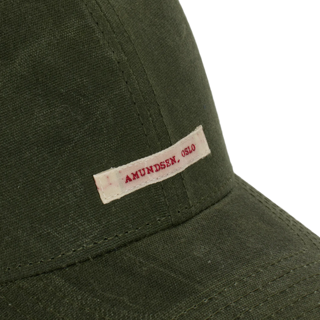 Waxed Cotton Cap | Olive