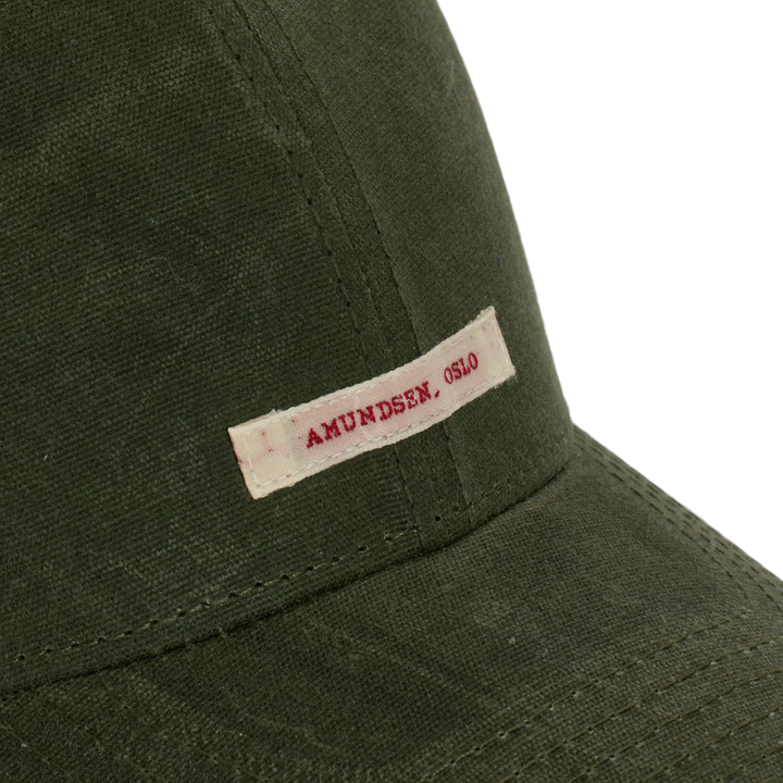 Waxed Cotton Cap | Olive