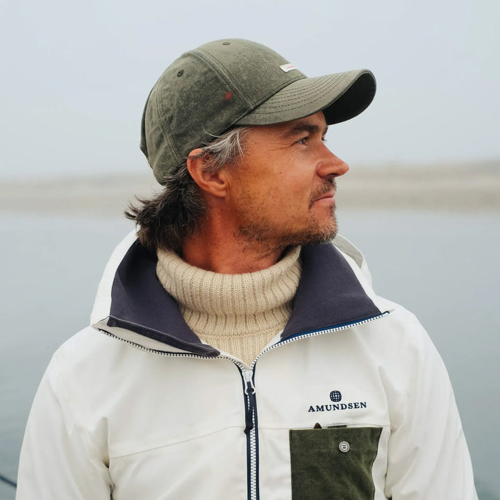 Waxed Cotton Cap | Olive