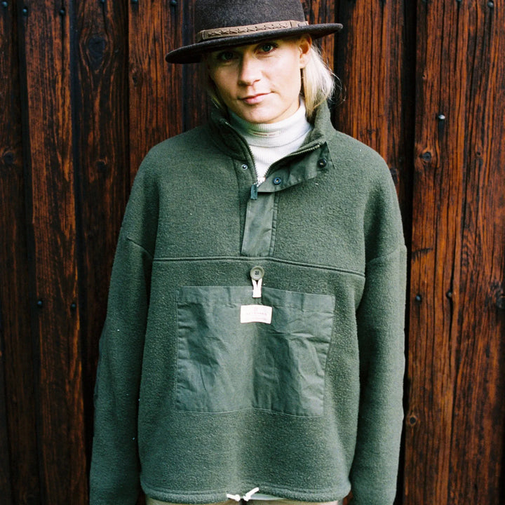 Vagabond Waxed Fleece | Nato/Green