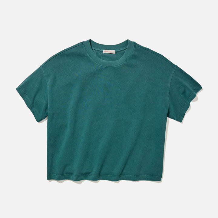 Luxe Jersey Crew Tee | Rain Forest
