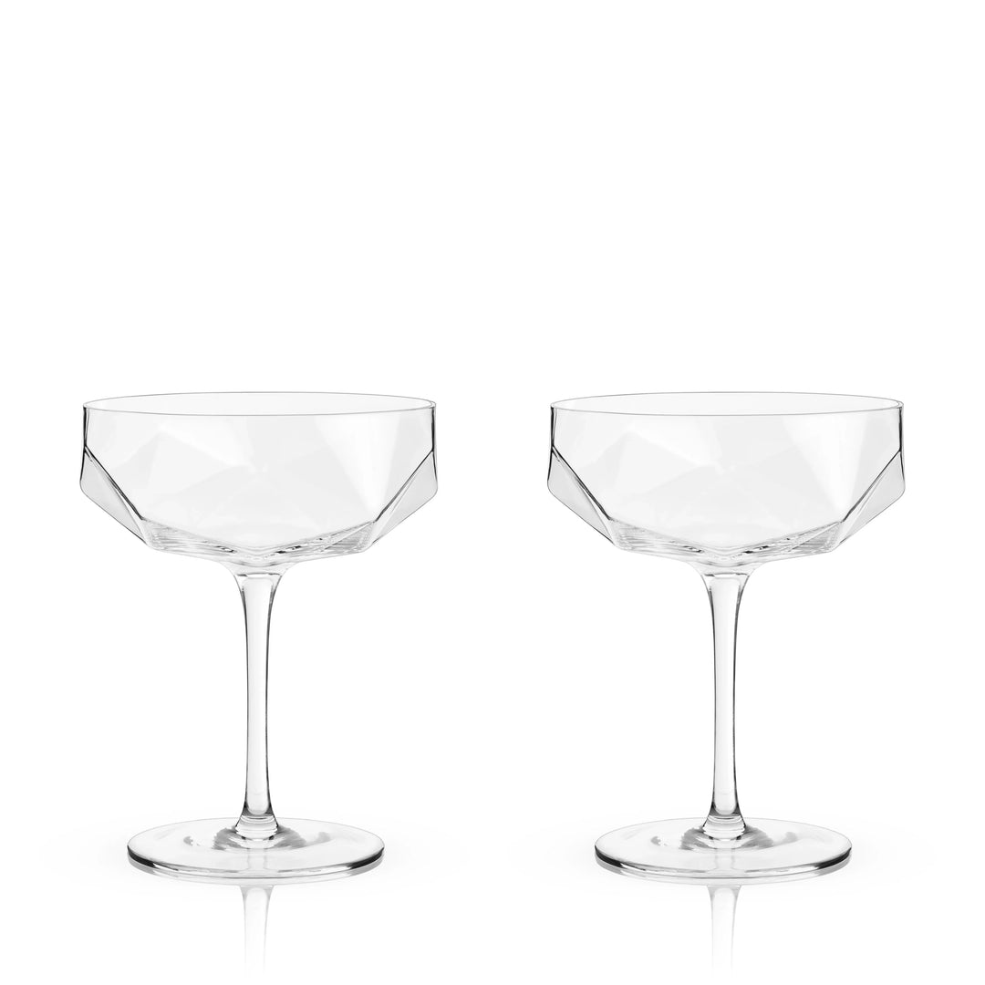 Faceted Martini Coupe