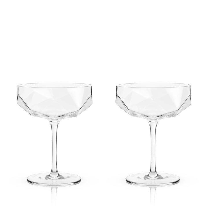 Faceted Martini Coupe