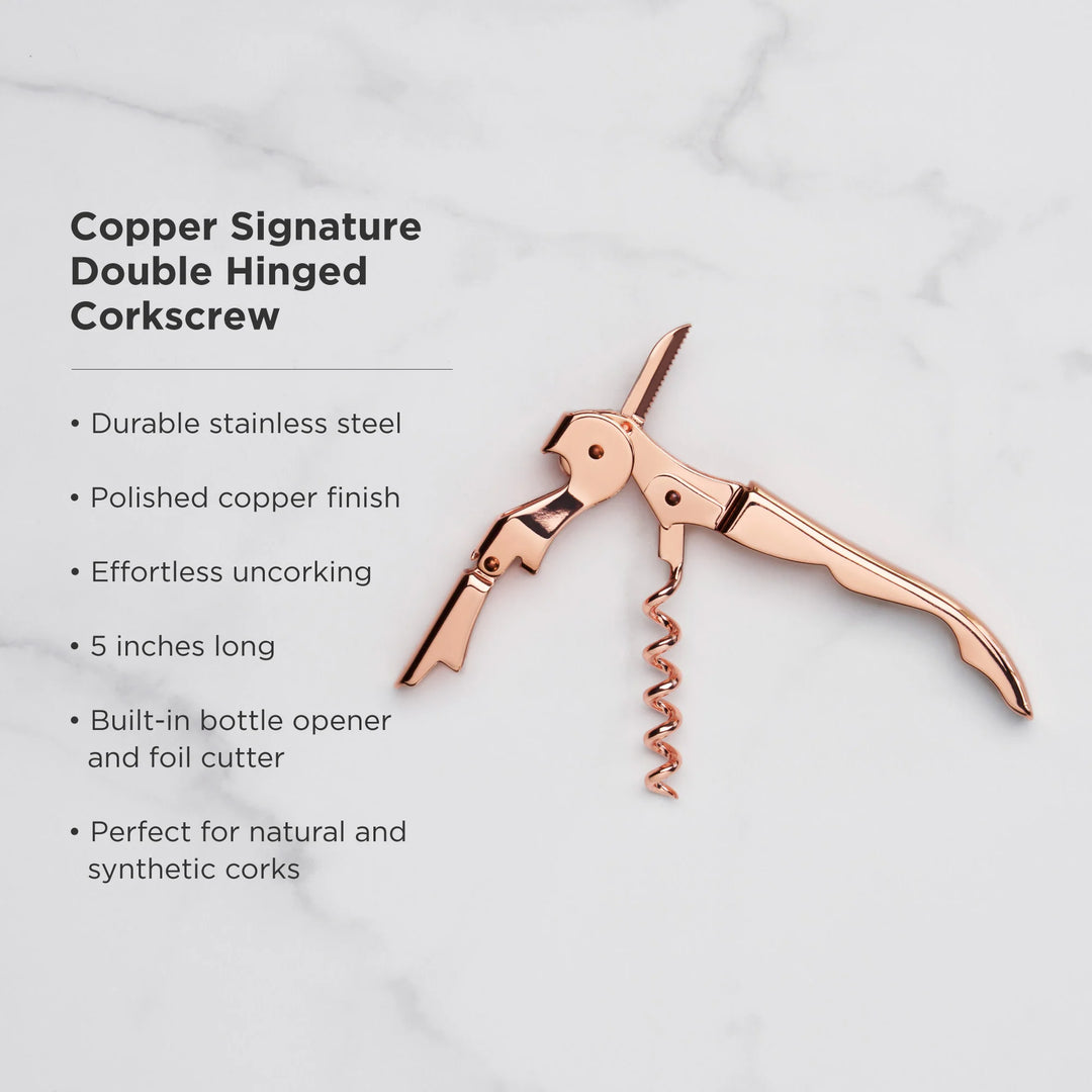 Summit Double-Hinged Corkscrew | Copper
