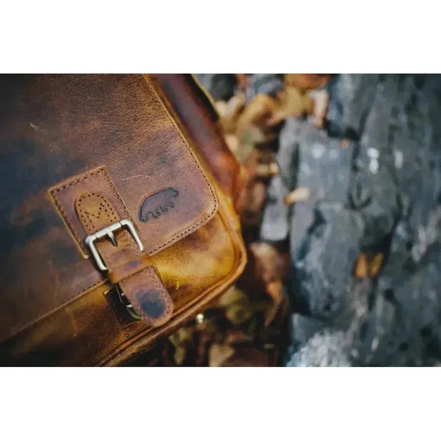 Sitka Leather Messenger l Antique Brown