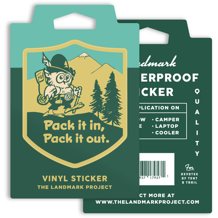 Pack It In, Pack It Out Sticker