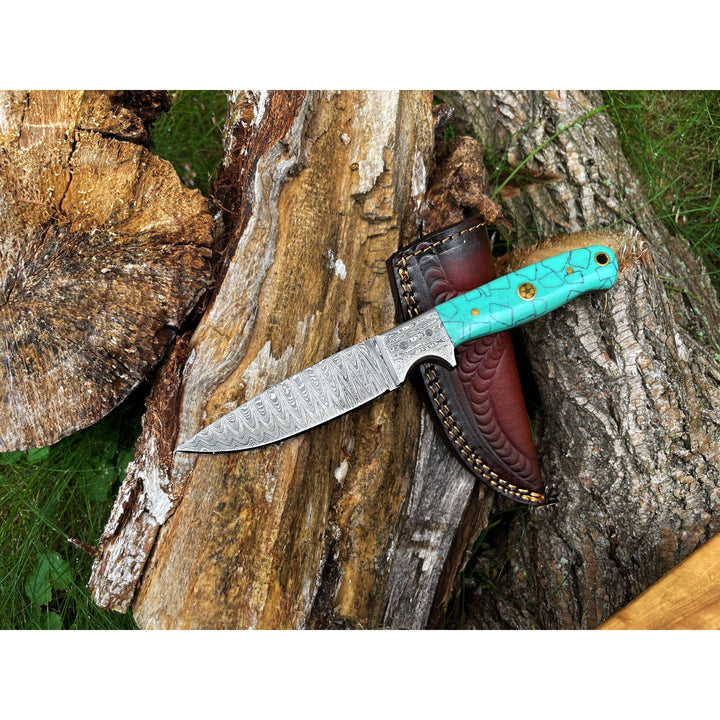 Damascus Hunting Knife