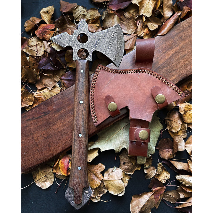 Damascus Steel Camping and Outdoor Companion Utility Axe