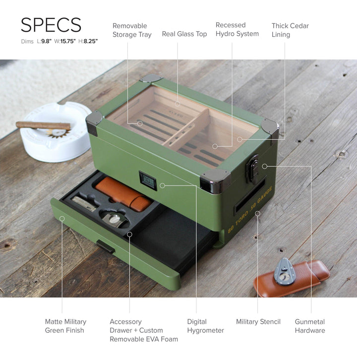 Military Humidor | Green