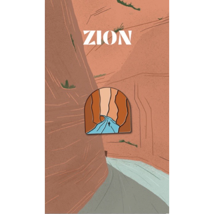 Zion National Park Enamel Pin