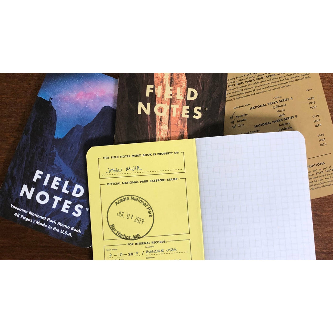 National Parks Field Notes | Series F