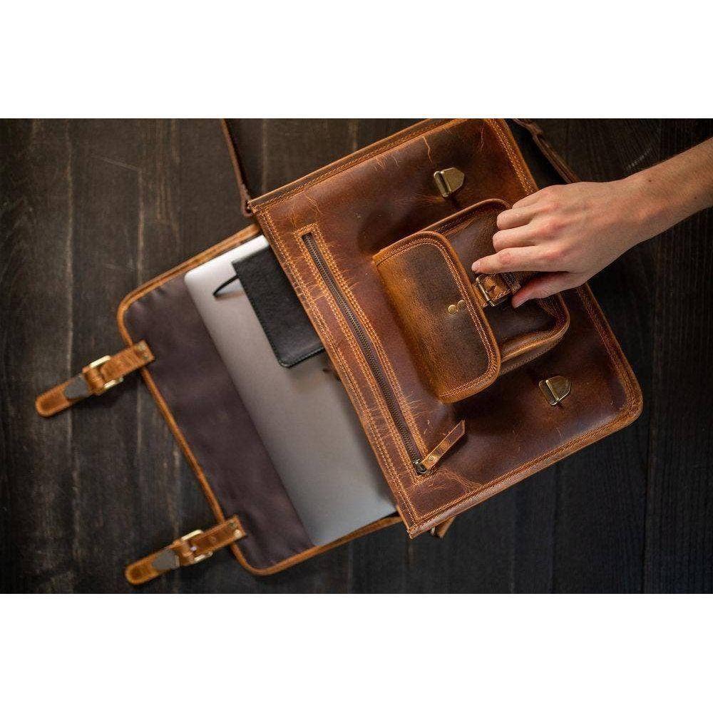 Buffalo Leather Briefcase