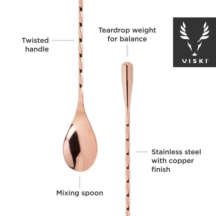 Weighted Bar Spoon l Copper