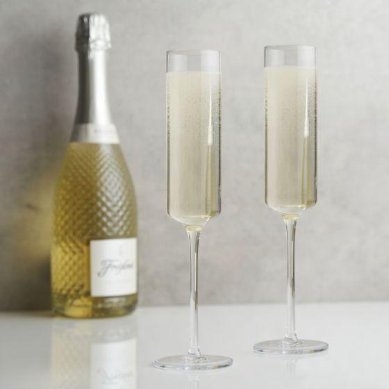 Laurel Champagne Flutes