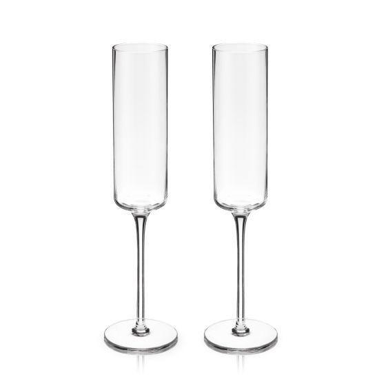 Laurel Champagne Flutes